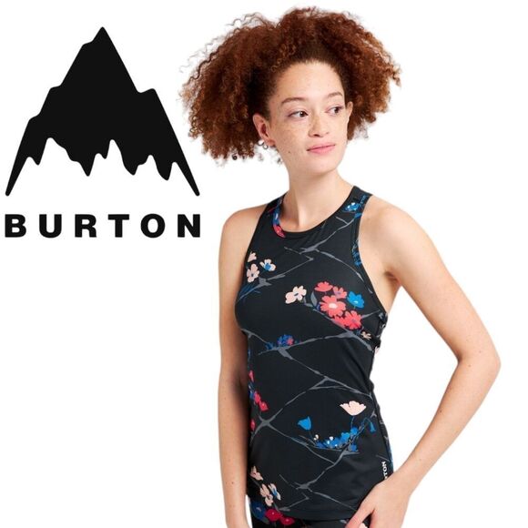 Burton unique floral Lightweight X Odor Neutralizing Base Layer Tank Top M - Picture 1 of 8